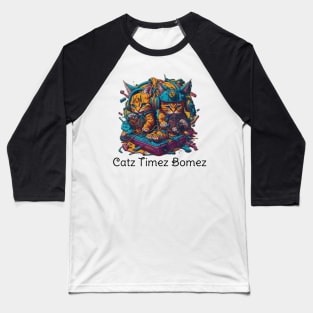 Kanzeroz Catz Times Bomez Baseball T-Shirt